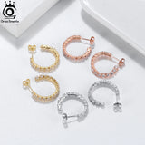 925 Silver CZ Earrings for Women Girls SE361