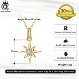 Sterling Silver Snowflake Necklace with Cubic Zirconia Pendant