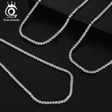 925 Silver Tennis Choker Chain CZ Necklace Jewelry