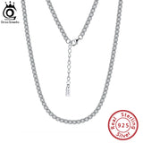CZ Tennis Chain Necklace 925 Silver Wedding Jewelry