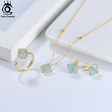 Aquamarine Planet Pendant Necklace 925 Sterling Silver Vintage Jewelry