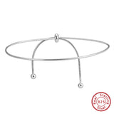 925 Silver 8 Sided Snake Chain Anklet for Women