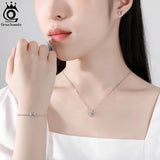 Christmas Reindeer Bracelet 925 Sterling Silver CZ Chain for Women