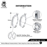 925 Sterling Silver Small Circle Hoop Earrings SE240