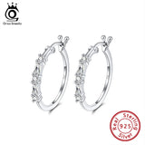 925 Sterling Silver Small Circle Hoop Earrings SE240