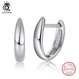 925 Silver Hoop Earrings Small Polished Earring Jewelry Gift SE76