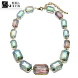 Crystal Beads Choker Necklace Statement Jewelry for Women