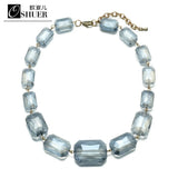 Crystal Beads Choker Necklace Statement Jewelry for Women