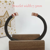 OSO Spanish Bear Mesh Bracelet with Gemstones