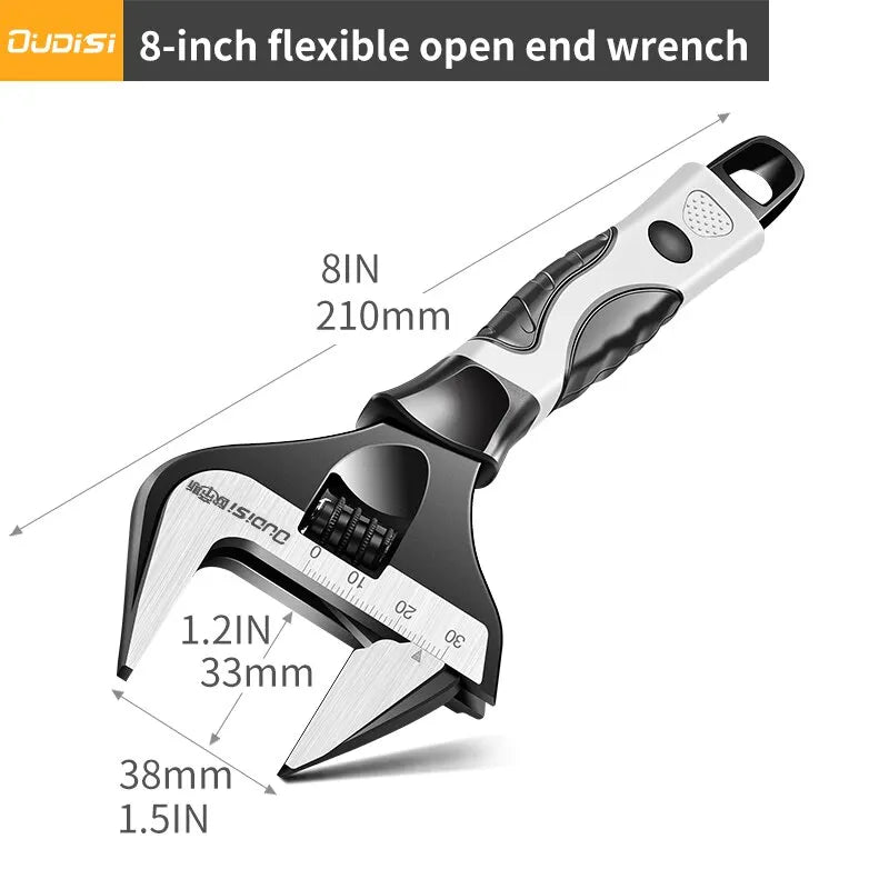 OUDISI Bathroom Wrench Stainless Steel Universal Wrench