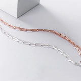 925 Silver Double-Layer Rose Bracelet Fine Jewelry