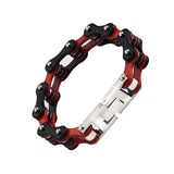 OUMI Punk Rock Stainless Steel Biker Mens Bracelet Chain Motorcycle Bike Bicycle