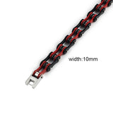 OUMI Punk Rock Stainless Steel Biker Mens Bracelet Chain Motorcycle Bike Bicycle