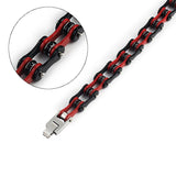 OUMI Punk Rock Stainless Steel Biker Mens Bracelet Chain Motorcycle Bike Bicycle