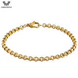 OUMI Stainless Steel Cross Bracelet Chain Punk Bangle Jewelry