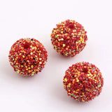 12mm-20mm Acrylic Sequin Rhinestone Beads Kids Jewelry Beads