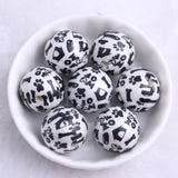 20mm 100pcs Pearl Print Beads for Jewelry Making Chunky Halloween Necklace