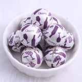 20mm Acrylic Pearl Print Beads for Jewelry Making Chunky Halloween Necklace