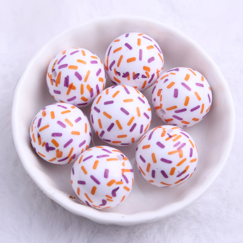 Acrylic Orange/Purple Tablet Beads for Chunky Necklace Making