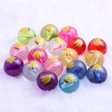 20mm Printed Fruit Beads for Jewelry Making Chunky Necklace