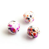20mm Halloween Acrylic Splatter Beads for Jewelry Making