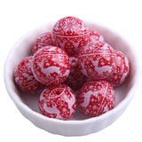 20mm 100pcs Red Christmas Acrylic Beads for Jewelry Making Chunky Necklace
