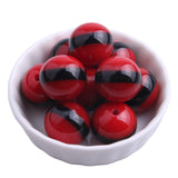 20mm 100pcs Red Resin Strips Beads Christmas Jewelry Making