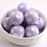 20mm 100pcs Chunky Resin Polka Dot Beads Kids' Jewelry Making