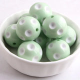 20mm 100pcs Chunky Resin Polka Dot Beads Kids' Jewelry Making