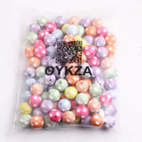 20mm 100pcs Chunky Resin Polka Dot Beads Kids' Jewelry Making