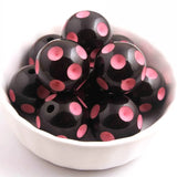 20mm 100pcs Rainbow Chunky Polka Dot Beads Jewelry Making