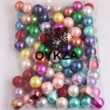Chunky Acrylic Pearl Beads 20mm-28mm for Kids Jewelry Making