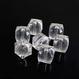 20mm Clear Acrylic Square Ice Cube Beads 100pcs