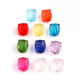 20mm Clear Acrylic Square Ice Cube Beads 100pcs