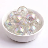Shinny Glitter Beads for Chunky Jewelry Necklace 10mm 12mm 16mm 20mm