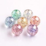 Shinny Glitter Beads for Chunky Jewelry Necklace 10mm 12mm 16mm 20mm