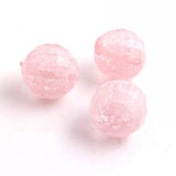 100pcs Colorful Acrylic Disco Round Lace Print Beads for Girls Necklace
