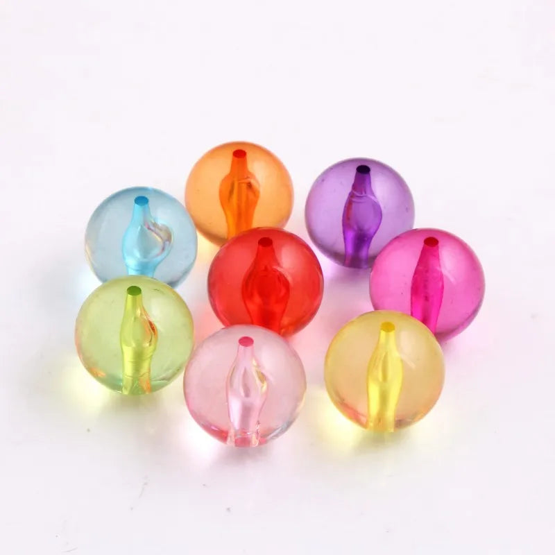 Clear Transparent Round Beads for Jewelry Making 12mm 20mm