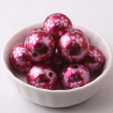 Christmas 20mm 100pcs Acrylic Pearl Snowflake Beads for Necklace