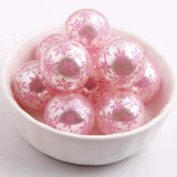Acrylic Pearl Pink snowflak Beads for Girls Necklace