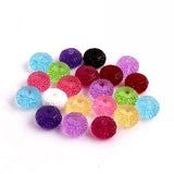 Colorful Rondelles Flat Resin Rhinestone Beads 12mm 100pcs