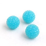 Clear Jelly Rhinestone Ball Bubble Beads for Kids Jewelry Making