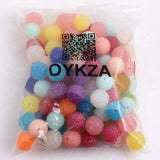 Clear Jelly Rhinestone Ball Bubble Beads for Kids Jewelry Making