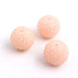 Clear Jelly Rhinestone Ball Bubble Beads for Kids Jewelry Making