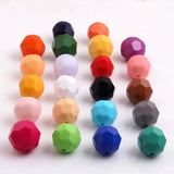 Colorful 20mm 100pcs Acrylic Beads For Kid's Jewelry Making