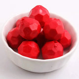 Colorful 20mm 100pcs Acrylic Beads For Kid's Jewelry Making