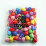 Colorful 20mm 100pcs Acrylic Beads For Kid's Jewelry Making