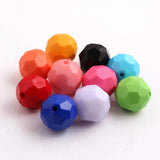 Colorful 20mm 100pcs Acrylic Beads For Kid's Jewelry Making