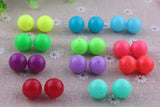 Neon Bubble Beads for Baby Girls Necklace Making 6-20mm