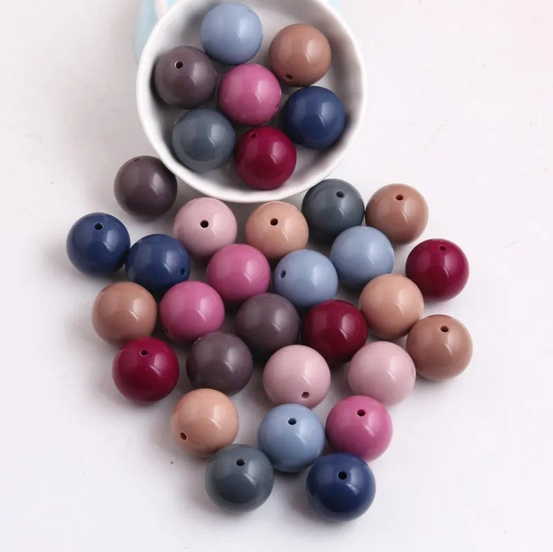 Fall Colors Chunky Acrylic Beads for Jewelry Making